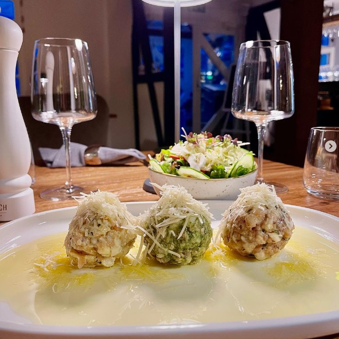 Restaurant Die Wilgans, Gericht, Knödeltris
