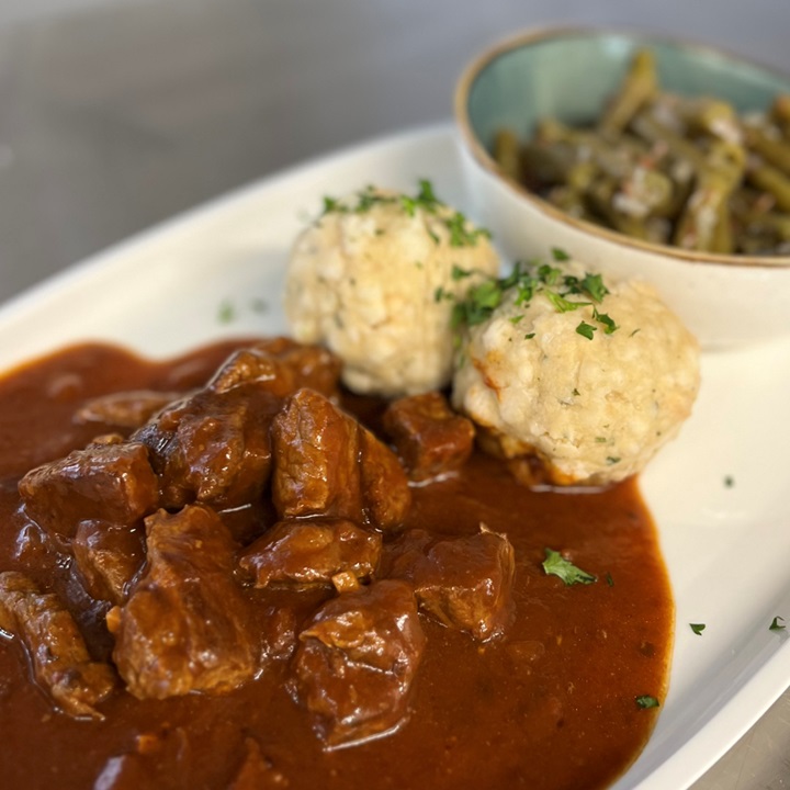 Restaurant Die Wilgans, Gericht, Rindergulasch Wiener Art