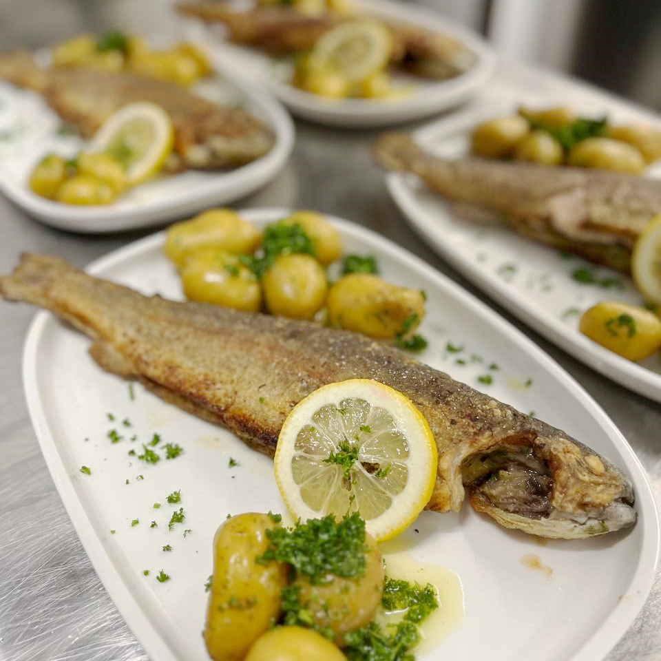 Restaurant Die Wilgans, Gericht, Forelle