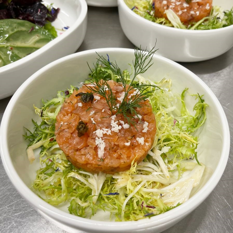 Restaurant Die Wilgans, Gericht, Lachstatar