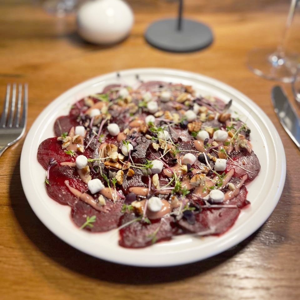 Restaurant Die Wilgans, Gericht, Rote-Beete-Carpaccio