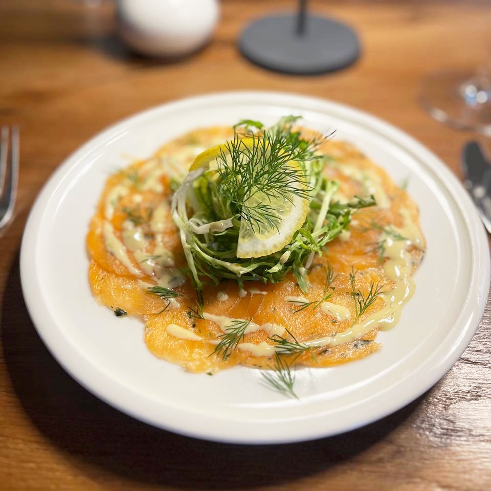 Restaurant Die Wilgans, Gericht, Lachs-Carpaccio