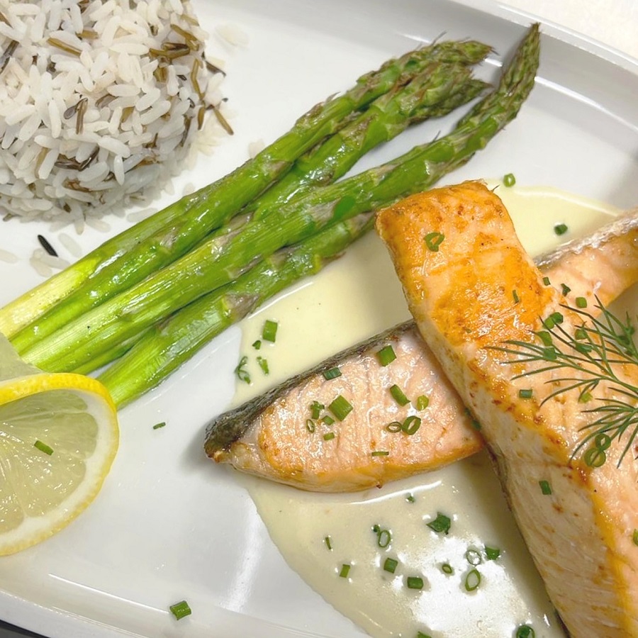 Restaurant Die Wilgans, Gericht, Lachsfilet