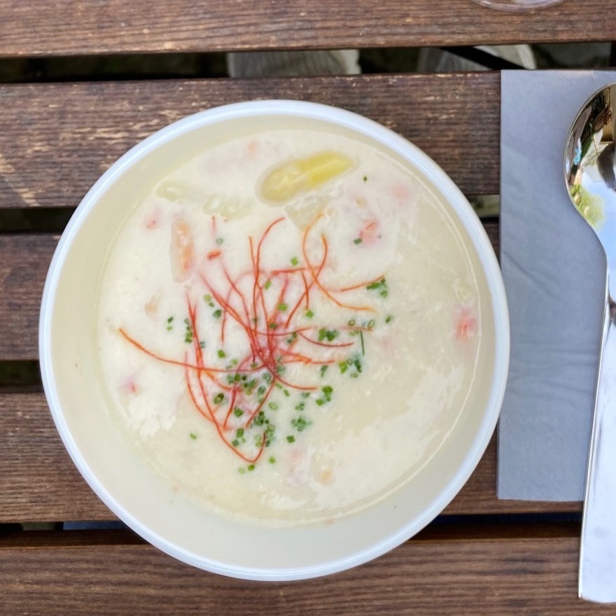 Restaurant Die Wilgans, Gericht, Spargel-Creme-Süppchen